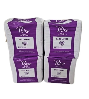 4 X Almohadillas para incontinencia de equilibrio para mujer 2 gotas muy ligeras largas 44 quilates cada una en total 176 Foto 1 de 4