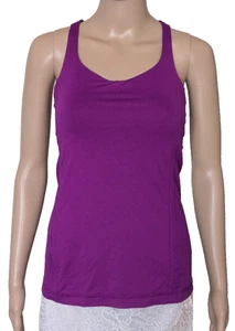 Lululemon Free to Be tank top Crossback Built-In bra purple size 6 - Picture 1 of 5