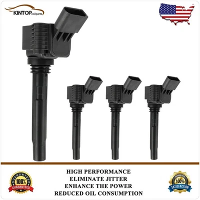 4x Bobinas de encendido para Volkswagen Jetta 2015-2016 2017-2018 2020-2021 L4 2,0 L Foto 1 de 4