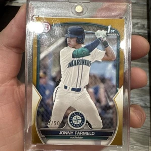 2023 Bowman Draft - Jonny Farmelo #BD-177 Gold /50 (RC) - Picture 1 of 4