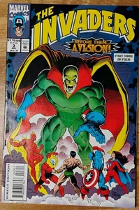 Marvel Comics The Invaders Issue #3 July 1993 Direct Edition Bagged & Boarded - Picture 1 of 3