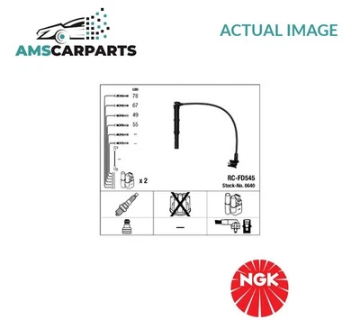 IGNITION CABLE SET LEADS KIT 0640 NGK NEW OE REPLACEMENT - Image 1 of 4