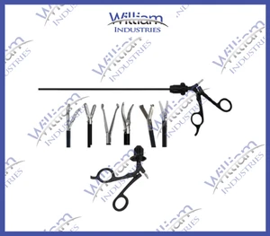 Laparoscopic 5mmx330mm Laparoscopy Endoscopy Instruments Set of 6 Pieces Grasper - Picture 1 of 3