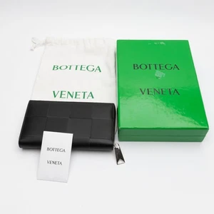 Bottega Veneta Intreccio Leather Wallet Black - Picture 1 of 10