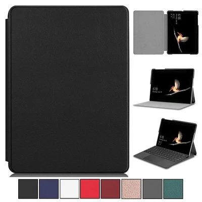 Folio Ultra Slim Leather Stand Case Cover For Microsoft Surface Go 1 2 3 4th - Image 1 of 4