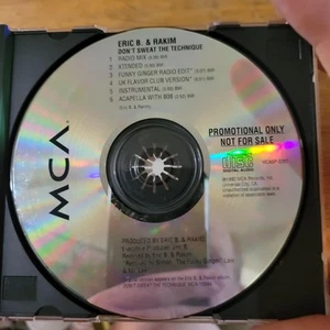 Eric B & Rakim Don't Sweat the Technique 1992 US promo CD single 6 mixes RARE - Picture 1 of 5