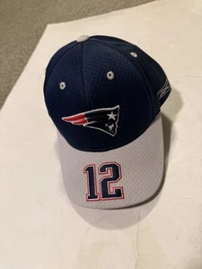 NFL Tom Brady New England Patriots Youth Strapback Baseball Cap Blue - Picture 1 of 3