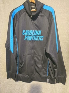 Mens NFL Carolina Panthers Long Sleeve Black Jacket size 2XL - Picture 1 of 7