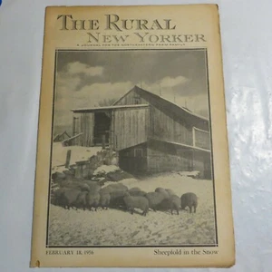 Vintage The Rural New Yorker Farming Farm Agriculture February 18 1956 N7 - Picture 1 of 1
