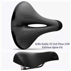 Selle Italia Comfort T2 Gel Flow Bicycle Bike Saddle Wide Padded Comfortable - Picture 1 of 1