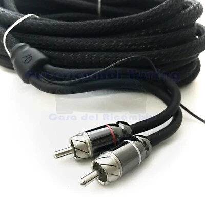 Kit de Cables Rca Phonocar 5mt para Amplificadores 2 Canales Planta Hi-Fi Car - Imagen 1 de 2