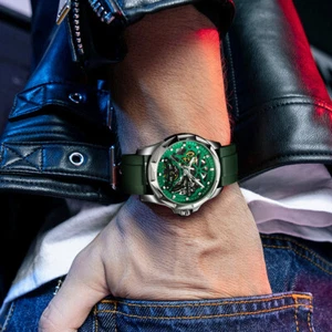 43mm Parnis 2022 Nuevo Reloj de Pulsera Mecánico Esfera Hueca Gaviota Automático - Imagen 1 de 23