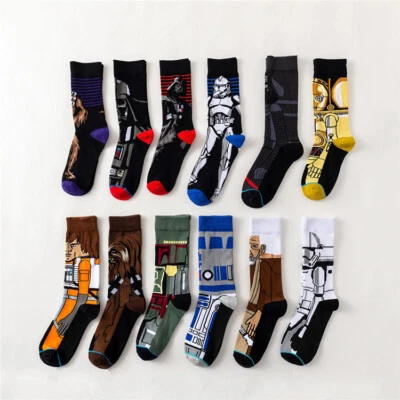 Star Wars Master Yoda R2-D2 BB8 Cosplay Socks Fashion Men Women Stockings Gift - Image 1 of 4