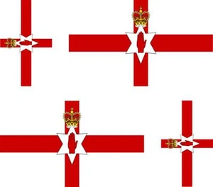 4x Adhesivo adesivi pegatina sticker vinilo bandera moto coche irlanda del norte - Bild 1 von 1