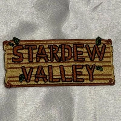 Parche bordado con logotipo de letrero de Stardew Valley hierro Foto 1 de 2