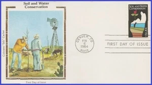 USA4 #2074 U/A COLORANO SILK FDC   Soil & Water Conservation - Picture 1 of 1
