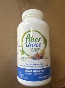 Fiber Choice Bone Daily Prebiotic Fiber 90 Chewable Berry Tablet Exp 02-2026 - Picture 1 of 1