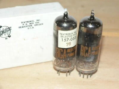 2 tubos RCA 12BY7A NUEVOS EN CAJA (par Tektronix seleccionado en EE. UU.) par #4 Foto 1 de 2