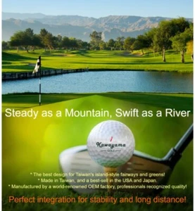 Kawayama GOLF (Made In Taiwan) 3-Layer Balls (2 Dozen, 24 Balls) V-PLUS SPIN - Picture 1 of 7
