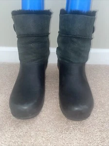 Dansko Grn Clog Booties Leather Slip On Sz 8.5M - Picture 1 of 14