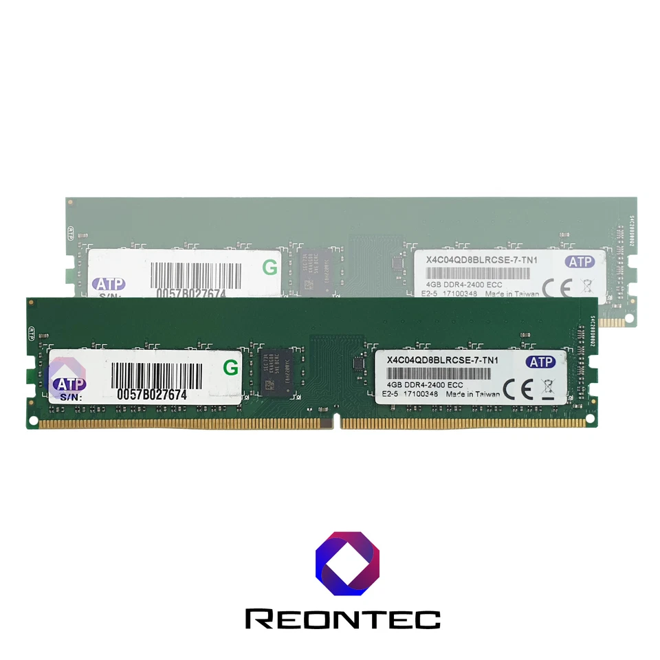 4GB SERVER RAM ATP PC4 - 19200 DDR4 2400 X4C04QD8BLRCSE-7-TN1 - Immagine 1 di 1