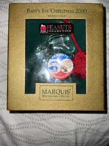 Waterford Marquis Kristallglas Peanuts Woodstock Baby's 1st Christmas 2000 L7 - Bild 1 von 3