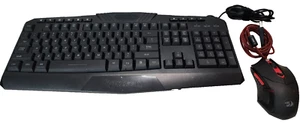Redragon S101-3 Wired RGB Backlit Gaming Keyboard and Mouse Combo, Black - Picture 1 of 10