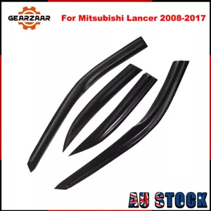 Weathershields Weather Shields For 08-17 Mitsubishi Lancer Sedan Window Visor A - Picture 1 of 10