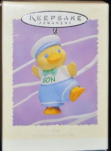 1995 HALLMARK - SON - EASTER ORNAMENT - MINT IN BOX WITH DRIED STICKER GLUE - Picture 1 of 1