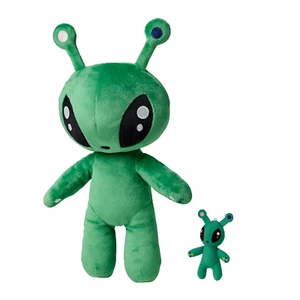 Ikea Soft Toy Green Alien Mama + Baby Plush Stuffed Animal Toys A Set of 2 - Picture 1 of 8