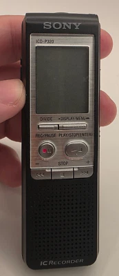 Sony ICD-P320 Ghost Hunting EVP Handheld Digital Voice IC Recorder Tested Works! Foto 1 de 4