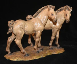 Rare Guido Cacciapuoti by Ginori Capodimonte Italy Horse Pair - Picture 1 of 6