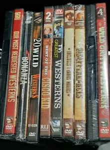Western DvD Lot 56 Movies, 44 Ep. , 15 Disc, JOHN WAYNE, Bonanza, Cisco Kid etc. - Picture 1 of 10
