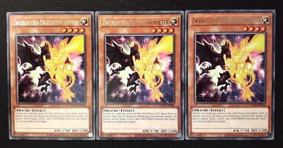Yu-Gi-Oh! 3x Zwergstern-Drachenplaneter, TOCH-DE034, Rare, 2.A., Deutsch, NM - Bild 1 von 4