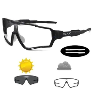 ELAX Nuevo Estilo Fotocromáticas Gafas de Sol Deportes Hombres Mujeres MTB Bicicleta E - Imagen 1 de 10
