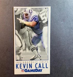 Tarjeta de fútbol americano de la NFL GameDay Kevin Call Indianapolis Colts #93 1992 de gran tamaño - Imagen 1 de 2