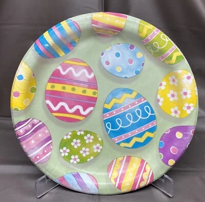 Easter Lunch Paper Plates 8 Per Pack Easter Tableware Supplies - Image 1 of 2