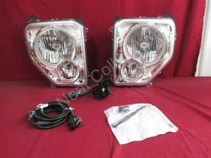 NOS OEM Jeep Liberty Headlamp Light Kit 2008 - 09 w/Fog Lights w/SILVER Bezel - Picture 1 of 11