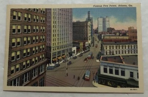 Famous Five Points, Atlanta, Georgia. Postcard (V2) - Picture 1 of 2