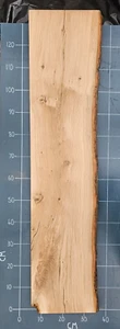 Kiln Dried Planed Oak Slab Board Waney Live Edge (132.5cm x 31.5cm x 36mm) - Picture 1 of 10