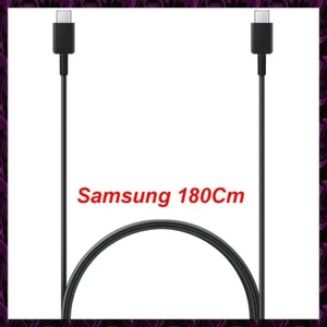 180Cm Câble USB-C vers USB-C 60W 3A Original Samsung pour Galaxy S20 S21 S22 S23 - Bild 1 von 2