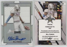 2019 Leaf Metal US Army All-American Bowl Flag /15 Will Powers #BA-WP1 Auto