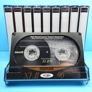 🙈 10x MAXELL XL II 90 * IEC II Type 2 * Cassettes Kassetten кассеты * 1992 .. - Bild 1 von 6