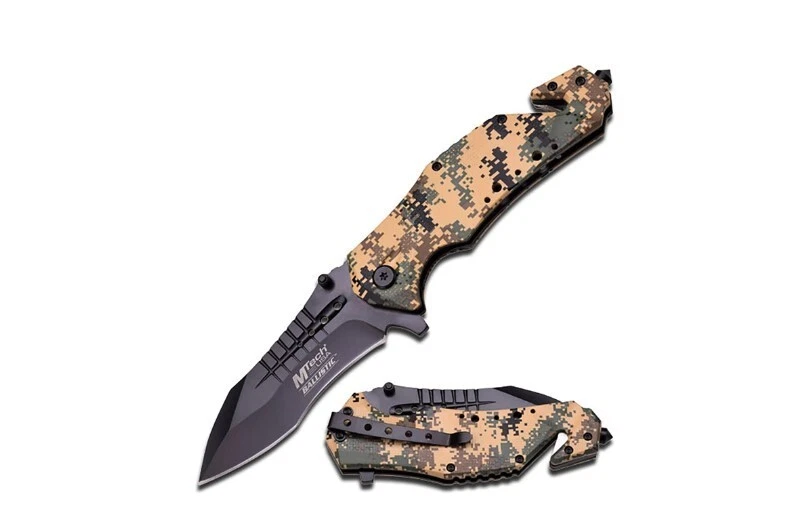 MTech EE. UU. - Cuchillo plegable asistido por resorte - Hoja de acero inoxidable, mango de aluminio Foto 1 de 1