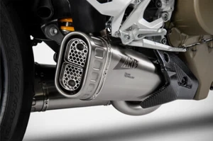Ducati Streetfighter V4 /S 2020-2022 Zard Exhaust Slip-On Silencers Titanium New - Picture 1 of 5
