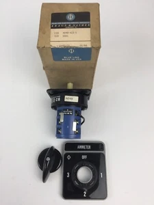 INTERRUPTOR GIRATORIO KRAUS & NAIMER C18-A048-423 600VAC 20AMP 10HP 3 FASES 4 POSICIONES - Imagen 1 de 12