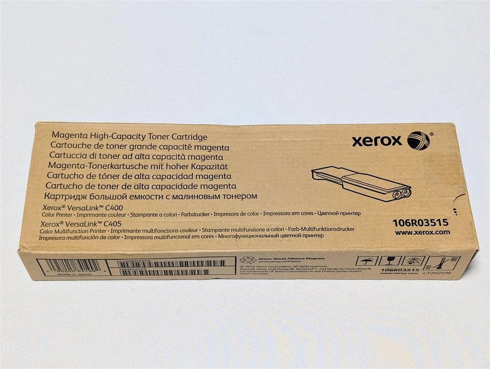 Xerox 106R03515 Toner Magenta Extra Alta Capacidade C400 C405 VersaLink Novo Selado - Imagem 1 de 1