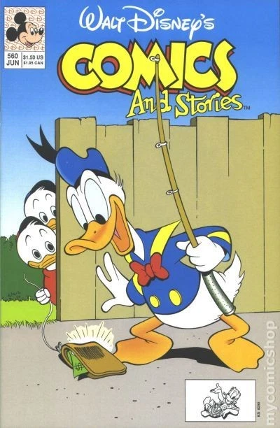 Walt Disney's Comics and Stories #560 FN 1991 Stock Image - Image 1 of 1