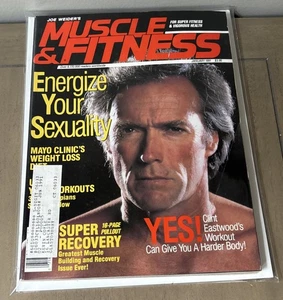 Clint Eastwood - Muscle & Fitness Bodybuilding Magazine - January 1991 - Foto 1 di 2