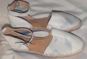 Lucky Brand Women's Leather D'Orsay Espadrille Ankle Strap Reniya Sandals Sz 6.5 - Picture 1 of 12